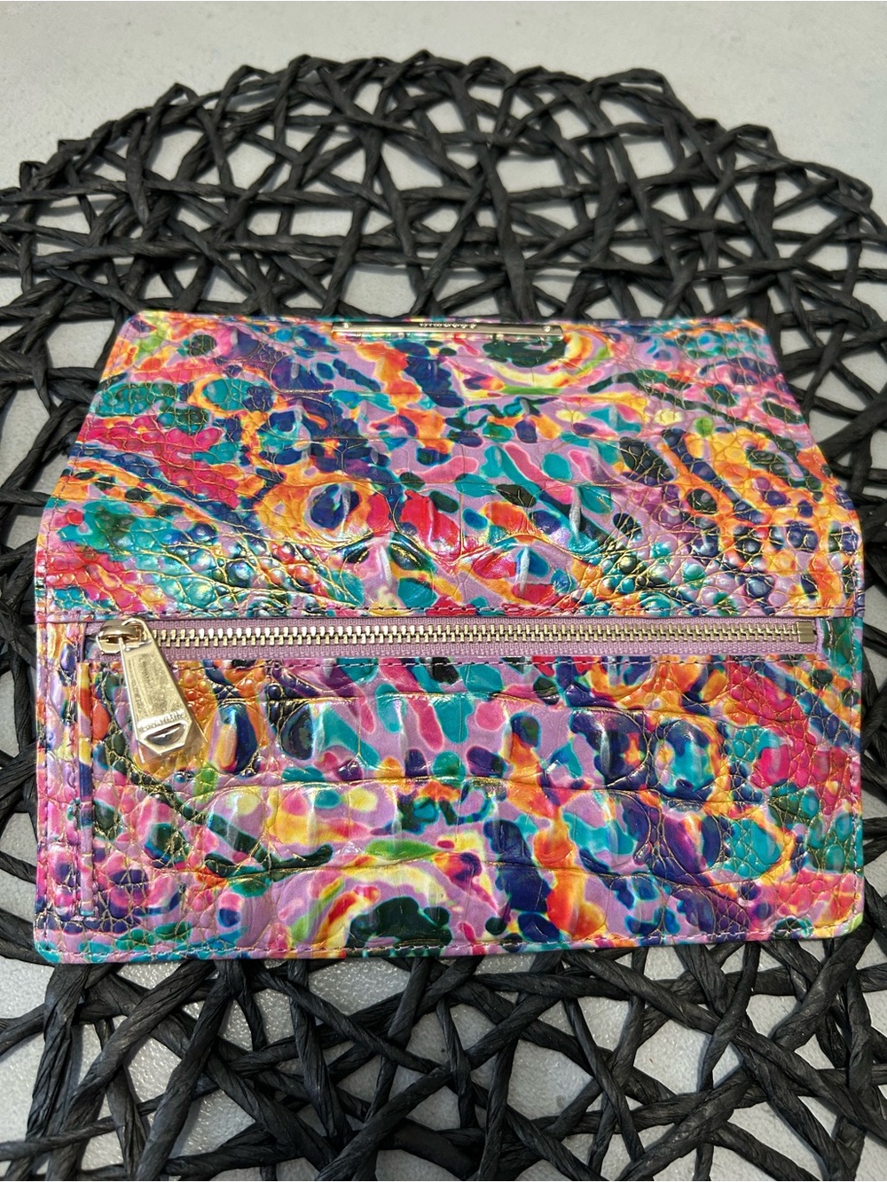 Brahmin Lena Rainbow Reef Melbourne Satchel & Ady Wallet Set - Picture 12 of 13